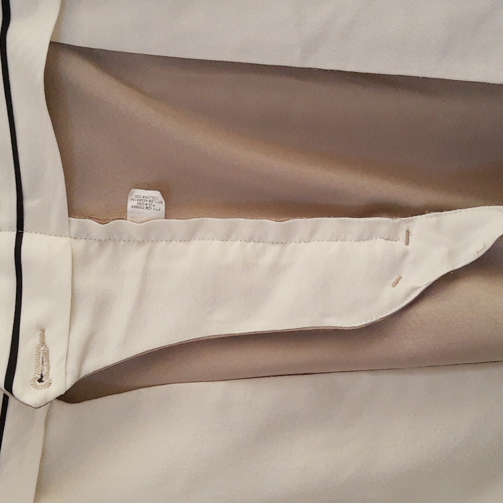 Perry Ellis Portfolio Pant Pleated Front Cuff Chinos Men’s 36x32 Taupe VTG 90s - Picture 9 of 9